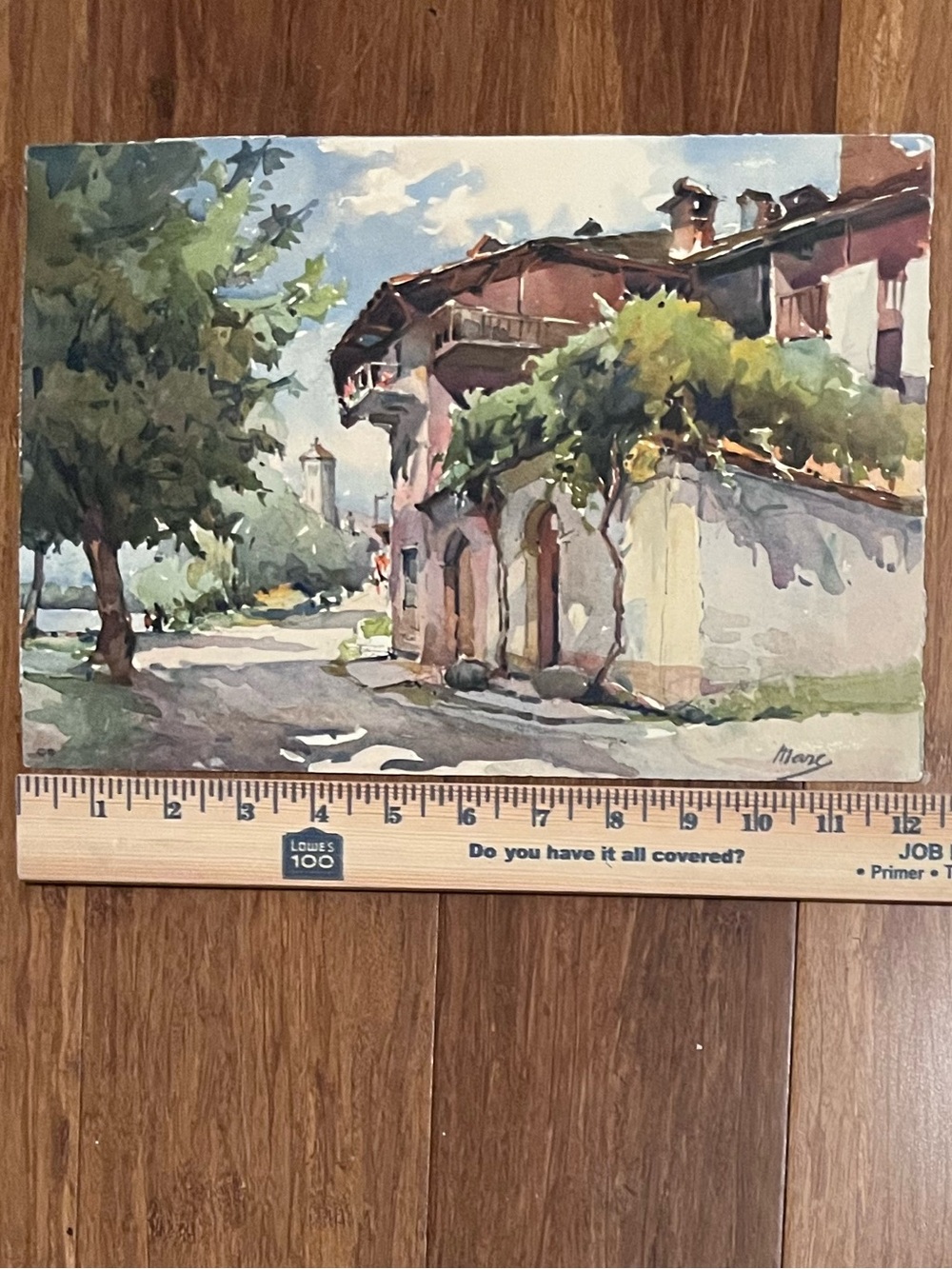 Nicolas Markovitch "Marc" Rustic European village street scene near Ticino